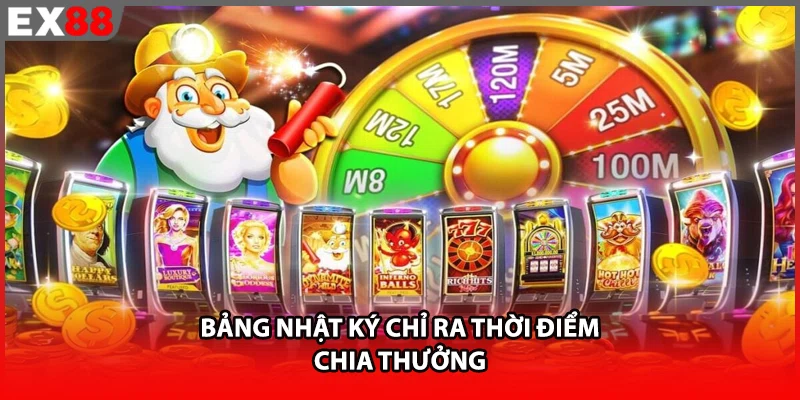 Bảng nhật ký chỉ ra thời điểm chia thưởng