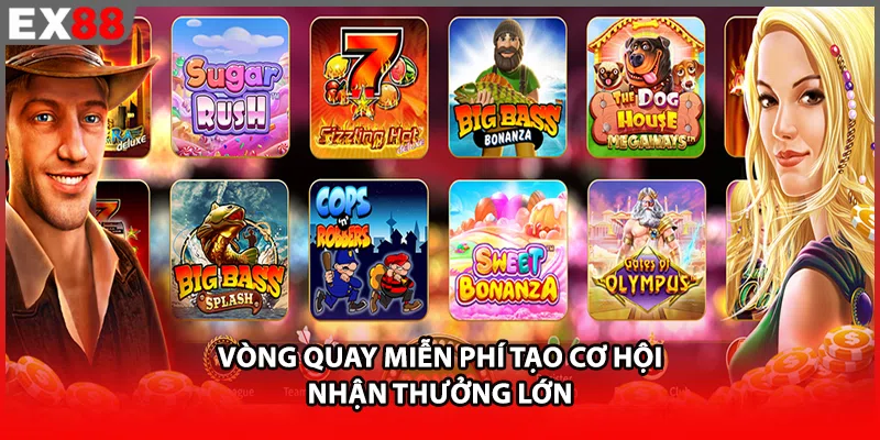 Lượt quay miễn phí mở thêm cơ hội săn thưởng